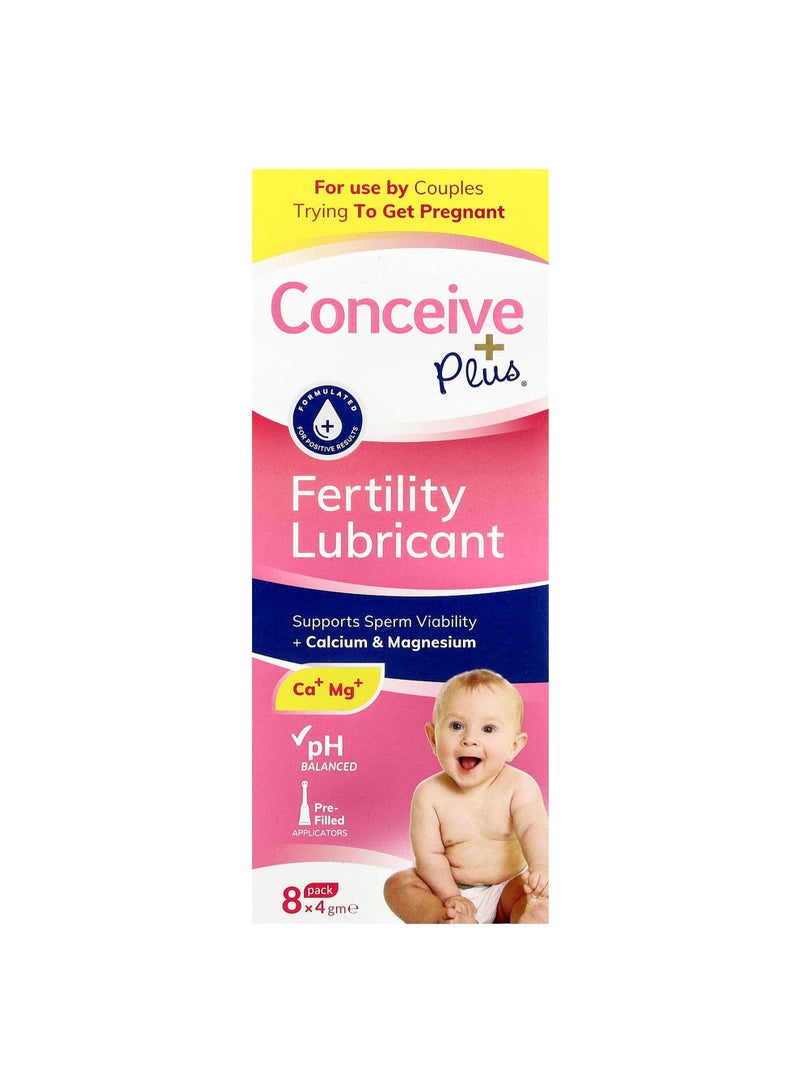 Fertility Lubricant, 8 Pack, 4 g Each